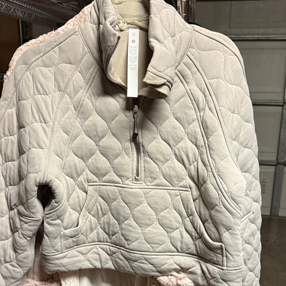 Lululemon Quilted Cream Jacket